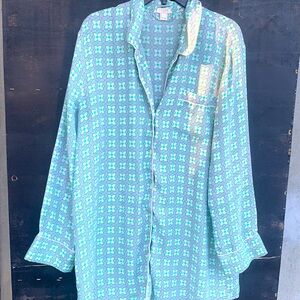 J. Crew Silky print Pajama Large